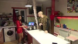 Orosz zsenge csajszika dp-be dugva