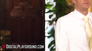 DigitalPlayground - Bridgette B és Aubree Valentine édeshármasban szexelnek