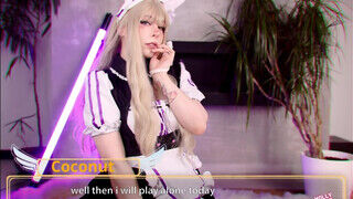 MollyRedWolf - Cosplayes csajszi hímtagot szop